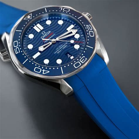 omega seamaster 300 with rubber strap|omega seamaster 300m nato strap.